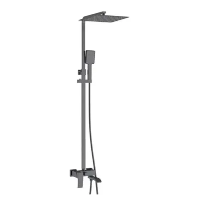 Душевая колонна со смесителем Koer KB-56007-07, 3 функции (Цвет графит) (KR5160)