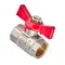 Кран шаровый Waterpro WP602-15FFW - 1/2" ГГБ (стальная бабочка) (WP3290)