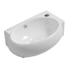 Раковина подвесная Mixxus Premium DIVERSE-1201-L 400х215х140mm с отверстием под смеситель и перелив