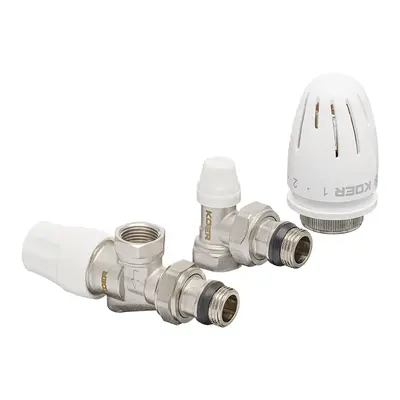 Комплект для підключення радіатора KOER SET-13 - 1/2"x1/2" (осьовий) з термоголовкою ВЗ (KR3176) Комплект для підключення радіатора KOER SET-13 - 1/2"x1/2" (осьовий) з термоголовкою ВЗ (KR3176)