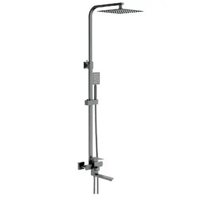 Душевая колонна со смесителем MIXXUS KUB-007-J GRAPHITE из нерж. стали SUS304 (кол. графит) (MI6220 Душевая колонна со смесителем MIXXUS KUB-007-J GRAPHITE из нерж. стали SUS304 (кол. графит) (MI6220