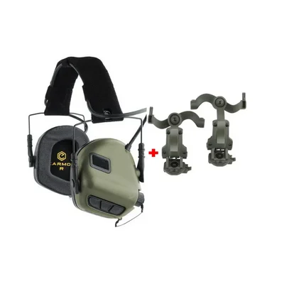 Активные наушники Earmor M31 и крепление на каску ARC/M-LOK, EARMOR