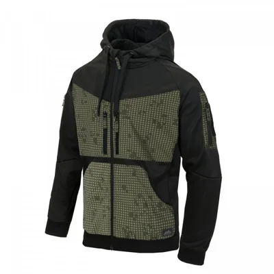 Куртка ROGUE Hoodie (FullZip), 010LA-Black/Desert Night Camo, Helikon-Tex