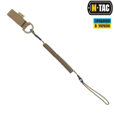 M-Tac шнур страхувальний Medium комбінований з D-кільцем койот