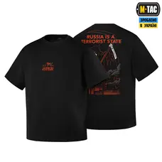 M-Tac футболка russia is a terrorist state Cotton Hard Black