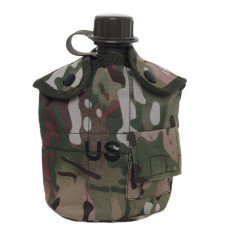 Фляга пластикова US 1L з казанком Multicam