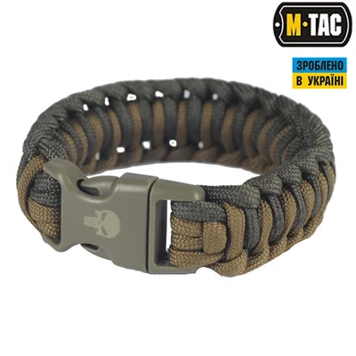M-Tac браслет паракорд Каратель 2 олива/хакі