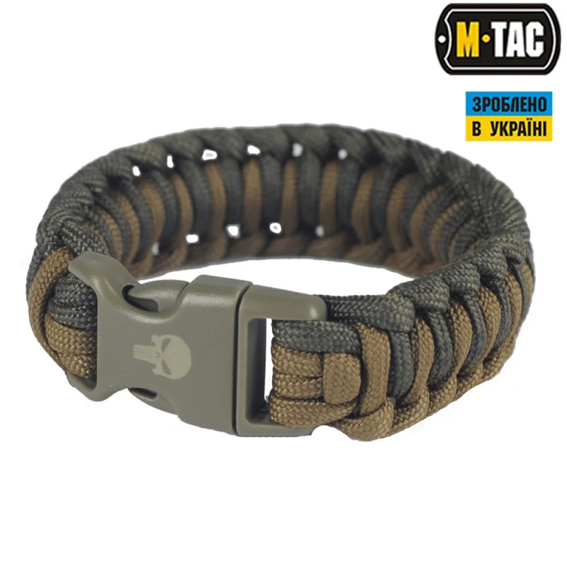 M-Tac браслет паракорд Каратель 2 олива/хакі