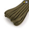 M-Tac паракорд 550 type III Army Green 15м
