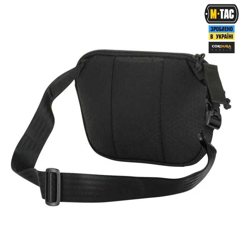 M-Tac сумка Sphaera Hardsling Bag Large з липучкою Elite Black M-Tac сумка Sphaera Hardsling Bag Large з липучкою Elite Black