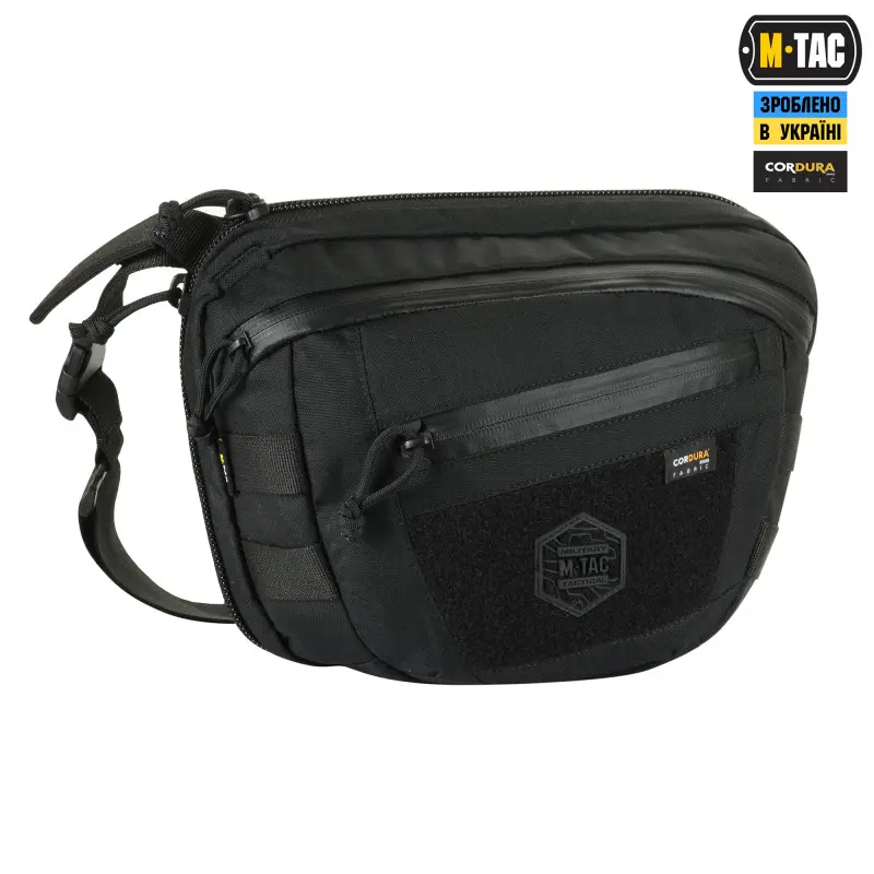 M-Tac сумка Sphaera Hardsling Bag Large з липучкою Elite Black M-Tac сумка Sphaera Hardsling Bag Large з липучкою Elite Black