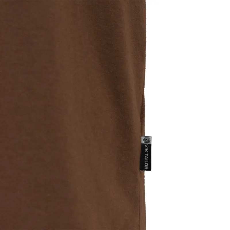 Футболка Vik-Tailor хлопковая Коричневый, Коричневый