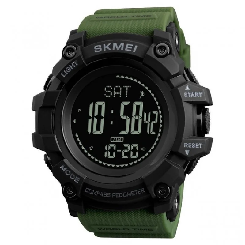Часы Skmei с компасом 1356 Compass Олива, SKMEI