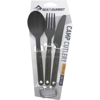 Набор столовых приборов Camp Cutlery Set Charcoal от Sea to Summit (STS ACUTLCH)