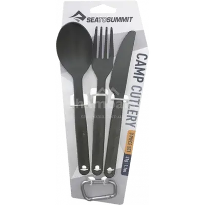 Набор столовых приборов Camp Cutlery Set Charcoal от Sea to Summit (STS ACUTLCH) Набор столовых приборов Camp Cutlery Set Charcoal от Sea to Summit (STS ACUTLCH)