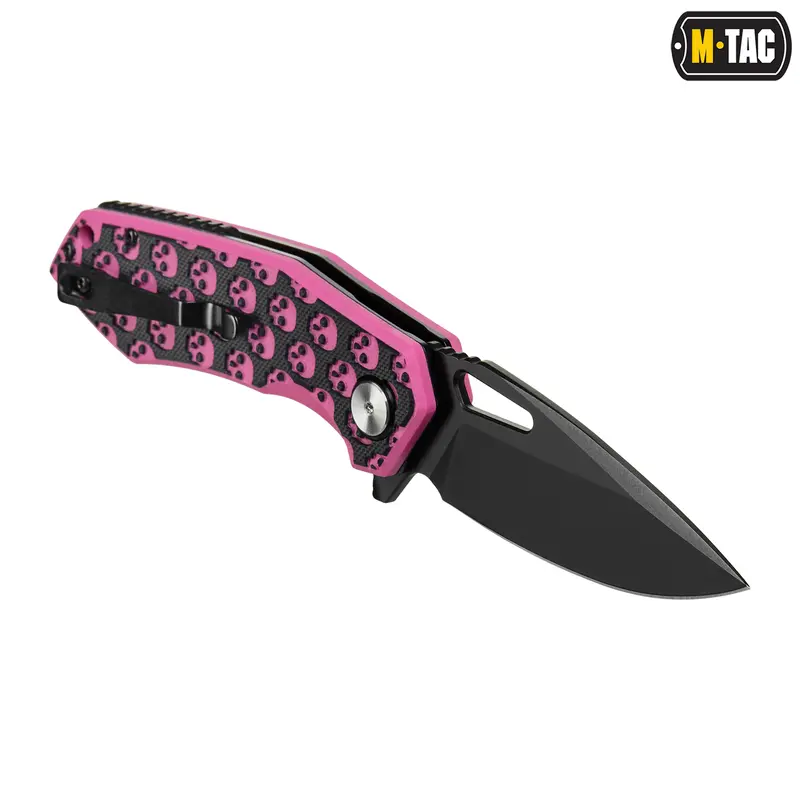 M-Tac нож складной Type 12 Skull Black/Pink