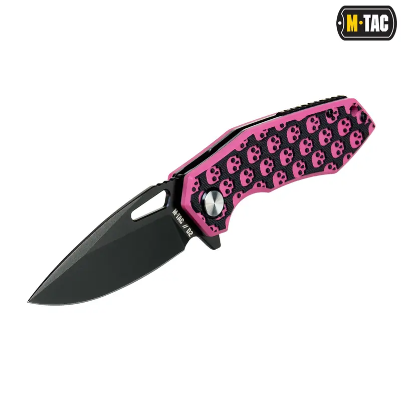 M-Tac нож складной Type 12 Skull Black/Pink