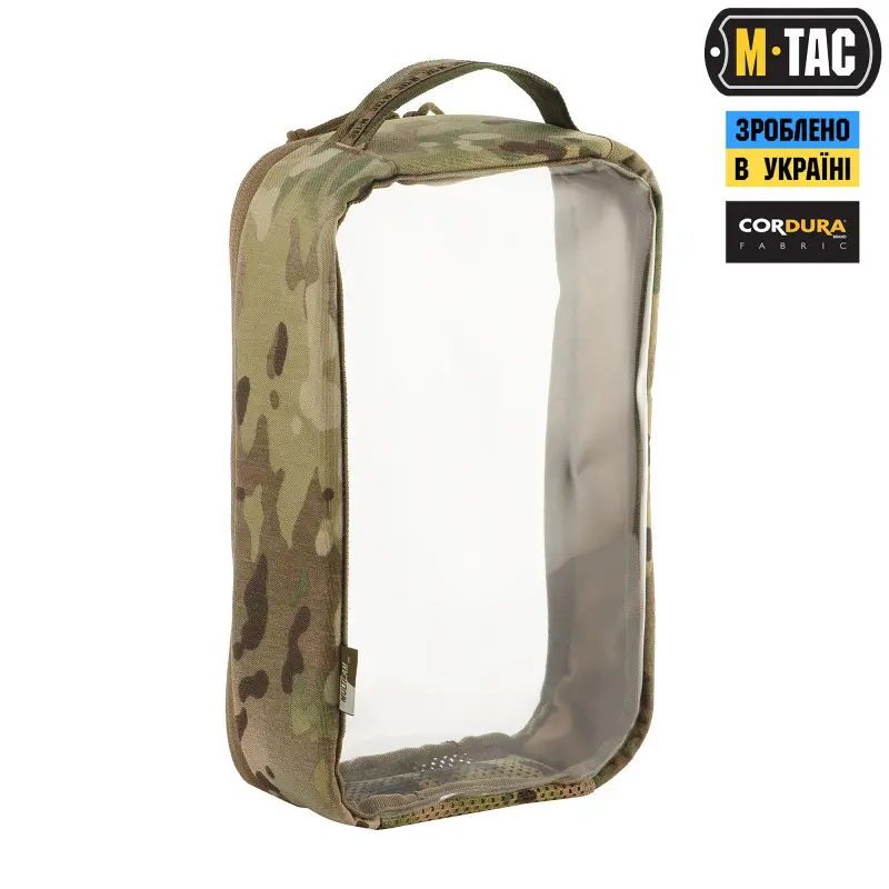 M-Tac органайзер утилітарний прозорий Elite Large (30х19 см) Multicam M-Tac органайзер утилітарний прозорий Elite Large (30х19 см) Multicam