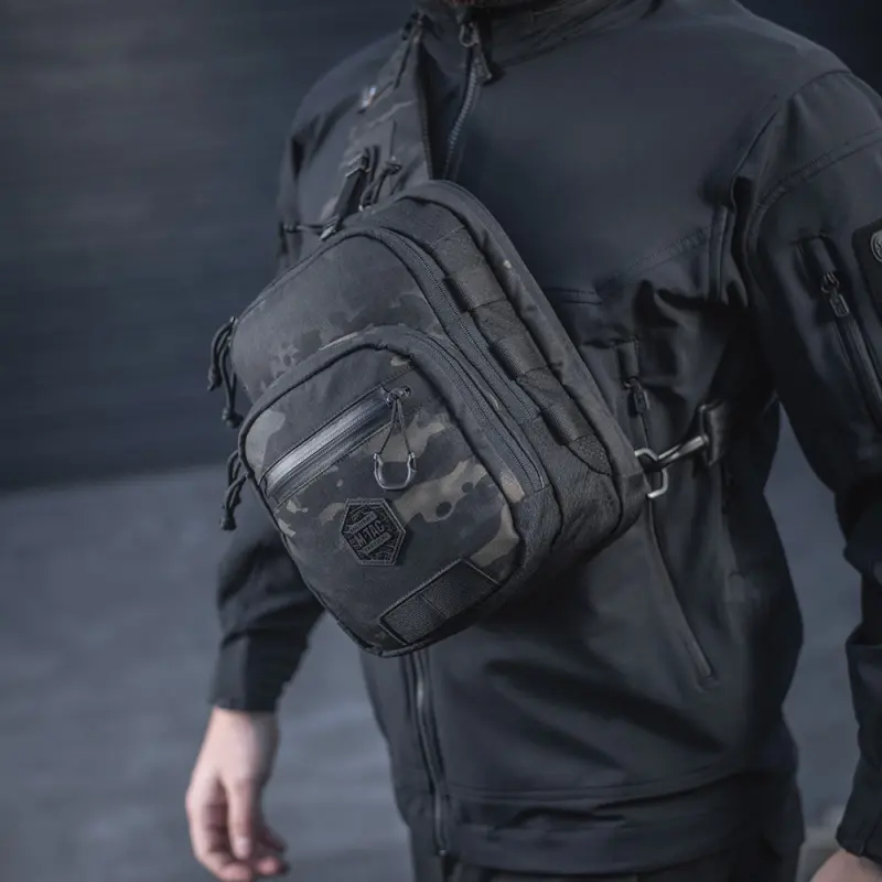 M-Tac сумка Cross Bag Slim Elite Hex Multicam Black/Black M-Tac сумка Cross Bag Slim Elite Hex Multicam Black/Black