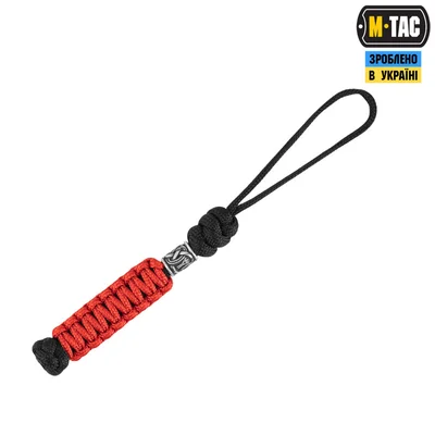 M-Tac темляк Loopy Snake Scandinavian Silver Black&Red
