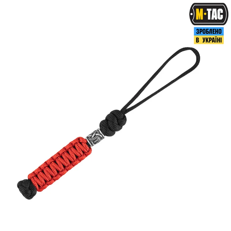 M-Tac темляк Loopy Snake Scandinavian Silver Black&Red