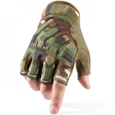 Рукавиці тактичні безпалі Multicam