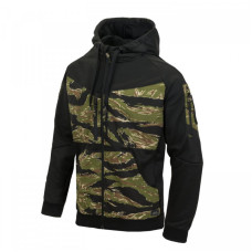 Куртка ROGUE Hoodie (FullZip), Black/Tiger stripe, Helikon-Tex