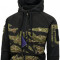 Куртка ROGUE Hoodie (FullZip), Black/Tiger stripe, Helikon-Tex