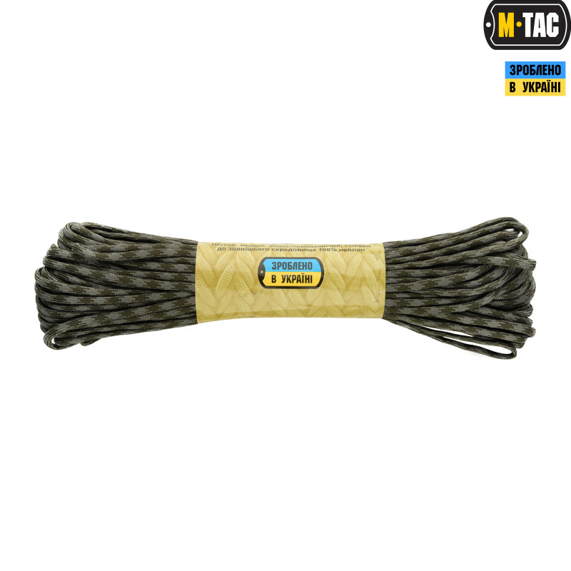 M-Tac паракорд 550 type III Grey Forest 30м
