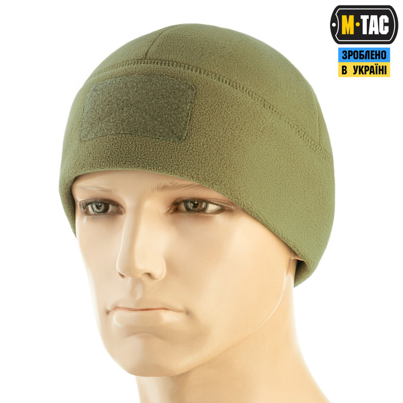 M-Tac шапка Watch Cap Elite фліс (320г/м2) з липучкою Tan