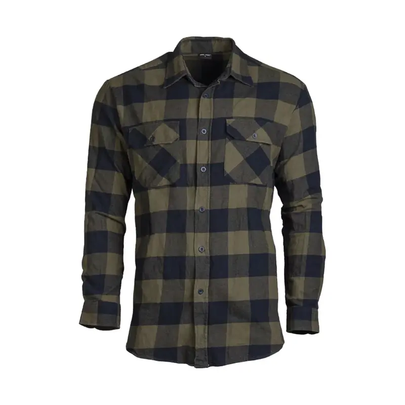 Рубашка фланелевая Sturm Mil-Tec® Flannel Shirt Light RANGER GREEN/BLACK