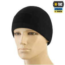 M-Tac шапка Watch Cap Elite фліс (320г/м2) з липучкою Black