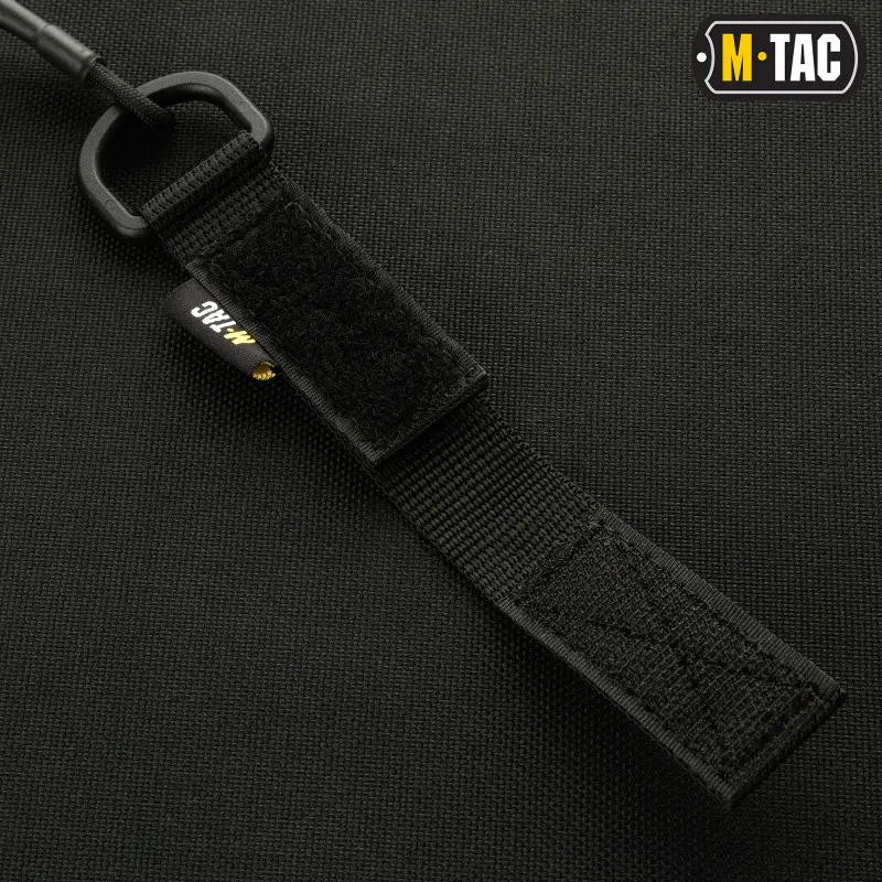 M-Tac шнур страхувальний Lite комбінований з D-кільцем чорний M-Tac шнур страхувальний Lite комбінований з D-кільцем чорний