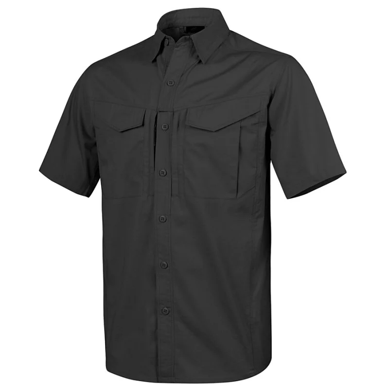 Сорочка DEFENDER Mk2 з к/рукавами - PolyCotton Ripstop, Black, Helikon-Tex