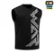 M-Tac футболка безрукавка WAR Cotton Hard Black