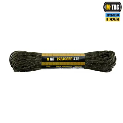 M-Tac паракорд 475 30m OD Green Reflective