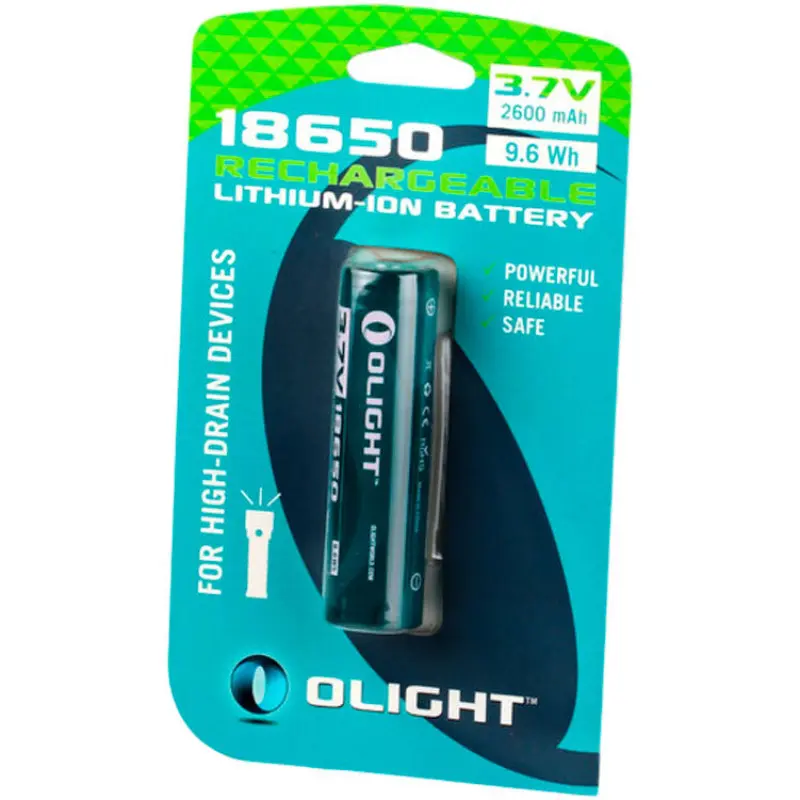 Акумуляторна батарея Olight 18650 2600 mAh 3.7 V Акумуляторна батарея Olight 18650 2600 mAh 3.7 V