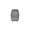 M-Tac намистина Skull Stopper Grey
