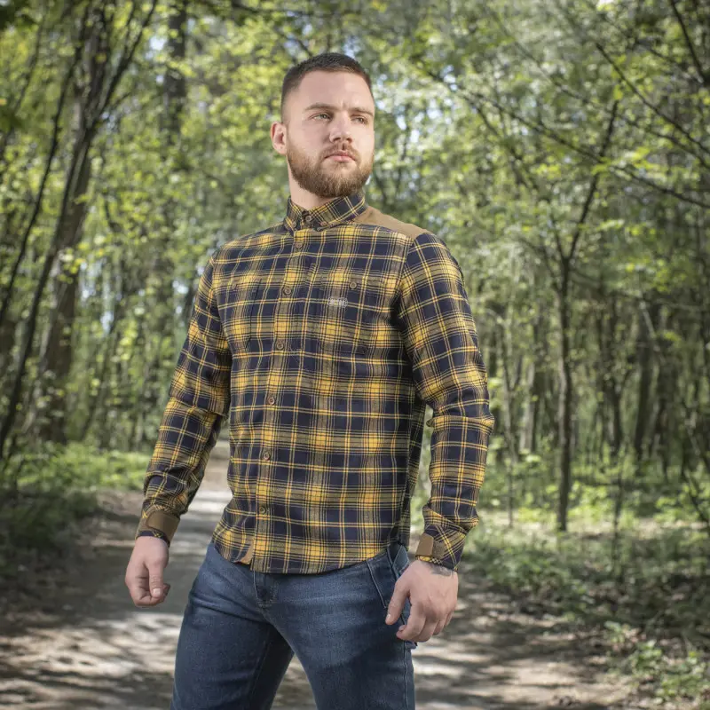 M-Tac сорочка Redneck Cotton Navy Blue/Yellow M-Tac сорочка Redneck Cotton Navy Blue/Yellow