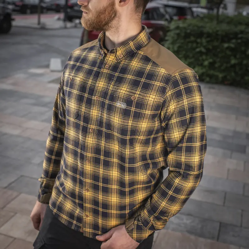 M-Tac сорочка Redneck Cotton Navy Blue/Yellow M-Tac сорочка Redneck Cotton Navy Blue/Yellow