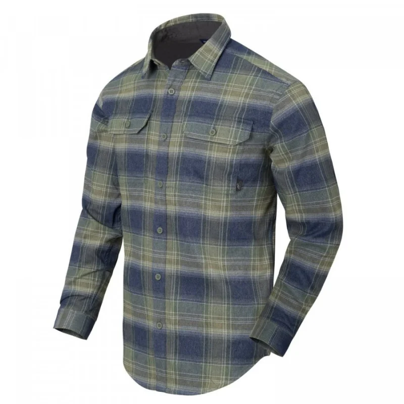 Сорочка GREYMEN з д. Рукавами, Blast Blue Plaid (PE), Helikon-Tex
