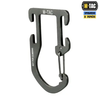 M-Tac карабин алюминиевый на снаряжение Dark Grey