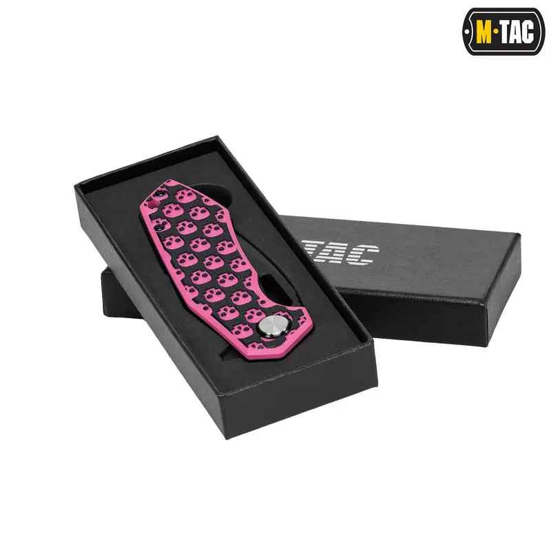 M-Tac нож складной Type 12 Skull Black/Pink