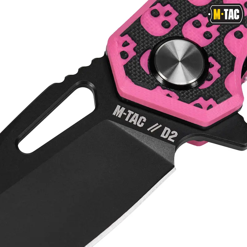 M-Tac нож складной Type 12 Skull Black/Pink