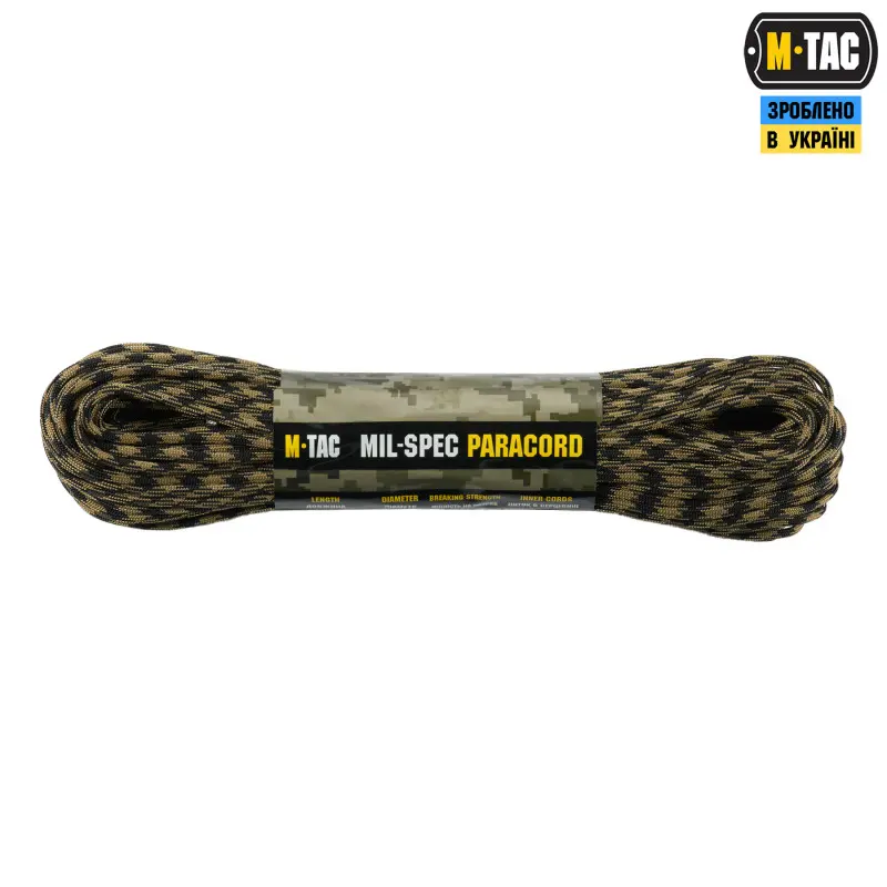 M-Tac паракорд 550 mil-spec Black/Coyote 30м
