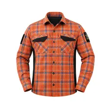 Тактическая рубашка Vik-Tailor с липучкой Velcro, Orange, 56-58/4, VIK-TAILOR
