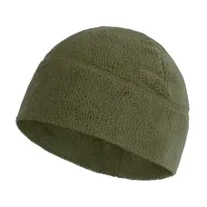 Шапка вязаная с флисом без отворота - Dark olive, Vik-Tailor