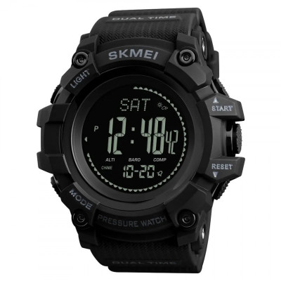Годинник тактичний багатофункціональний Skmei 1358 Black