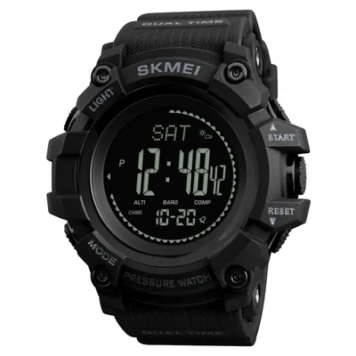 Годинник тактичний багатофункціональний Skmei 1358 Black