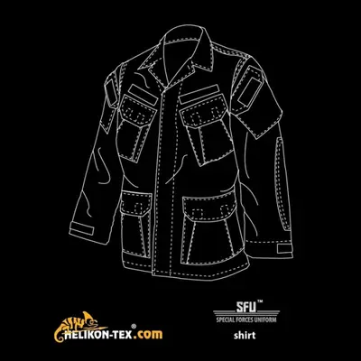 Кітель SFU - NyCo Twill, Black, Helikon-Tex Кітель SFU - NyCo Twill, Black, Helikon-Tex